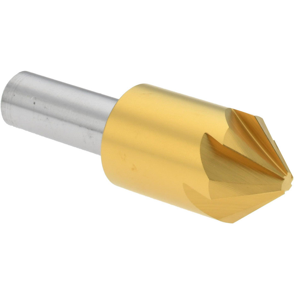 Melin Tool 18231 Countersink 7/8" Head Dia, 82.00 deg Included Angle, 6 Flute, Cobalt Steel, Right Hand Cut