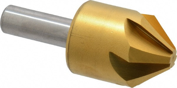 Melin Tool 18243 Countersink 1-1/4" Head Dia, 82.00 deg Included Angle, 6 Flute, Cobalt Steel, Right Hand Cut