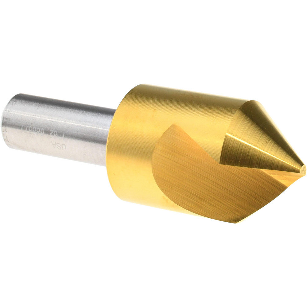 Melin Tool 18172 Countersink 1" Head Dia, 82.00 deg Included Angle, 1 Flute, Cobalt Steel, Right Hand Cut