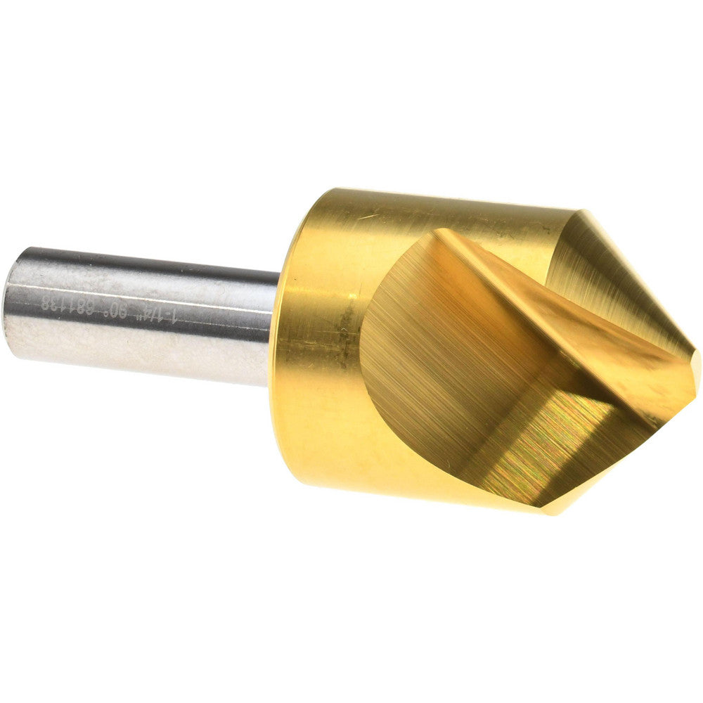 Melin Tool 18178 Countersink 1-1/4" Head Dia, 90.00 deg Included Angle, 1 Flute, Cobalt Steel, Right Hand Cut