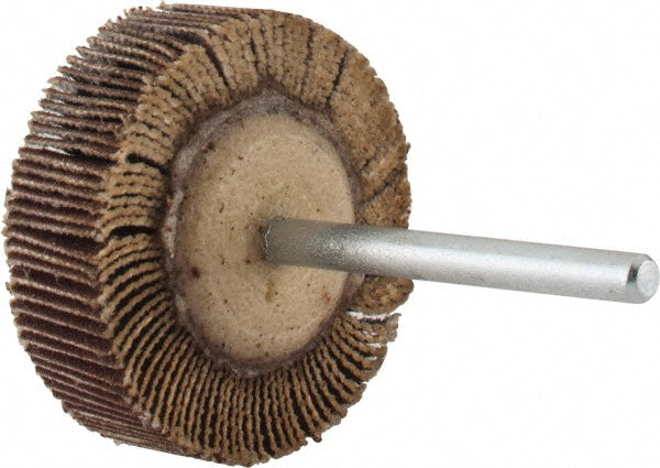 Merit Abrasives 08834137514 Mounted Flap Wheel 1-3/16" Dia, 3/8" Face Width, 240 Grit, Aluminum Oxide