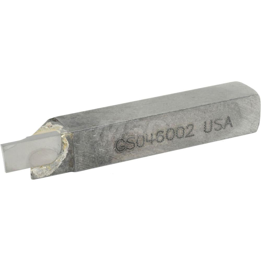 Accupro ACC-GS046002 Single Point Tool Bit 3/8'' Shank Width, 3/8'' Shank Height, Micrograin Solid Carbide Tipped, Neutral, GS, Cut-Off & Grooving