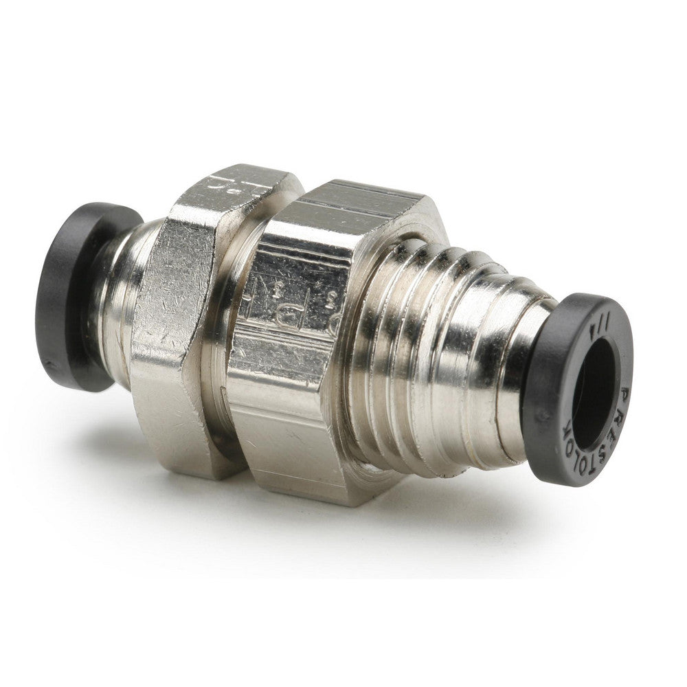 Parker 62PLPBH-2 Push-To-Connect Tube to Tube Tube Fitting Bulkhead Union, 1/8" OD