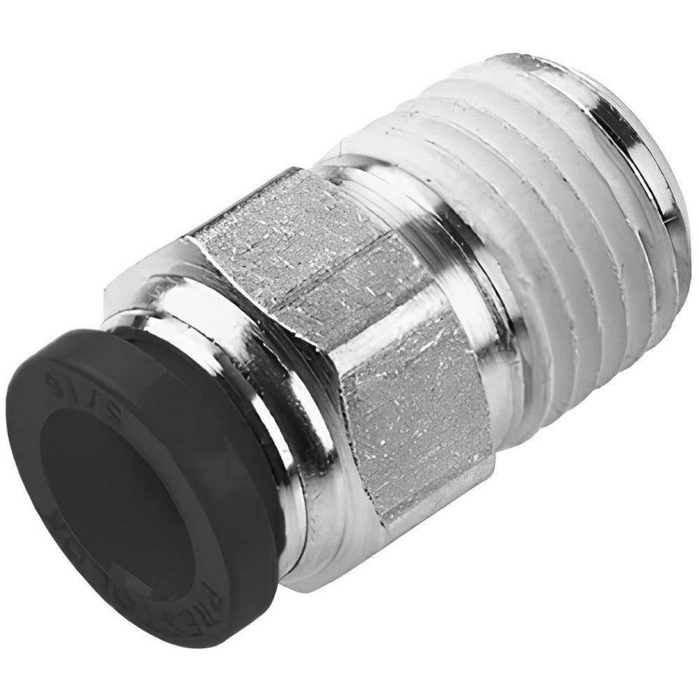 Parker W68PLP-8-8 Push-To-Connect Tube to Male & Tube to Male NPT Tube Fitting Male Connector, 1/2" Thread, 1/2" OD