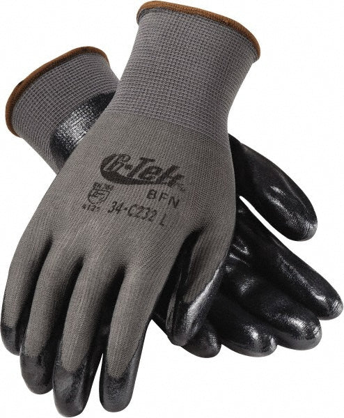 PIP 34-C232/S Work Gloves G-Tek® BFN 34-C232, Size Small, Nitrile-Coated Nylon, General Purpose