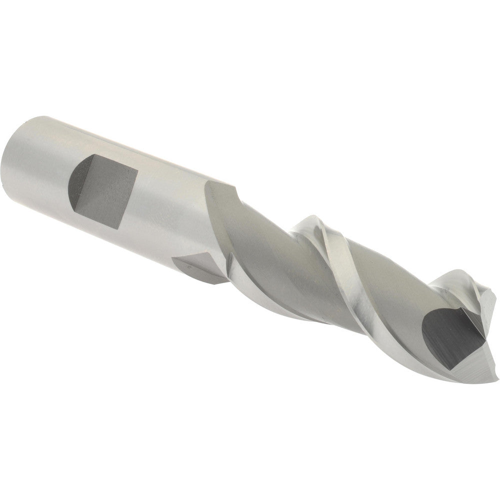 Hertel GG070040 Square End Mill 5/8'' Dia, 1-5/8'' LOC, 5/8'' Shank Dia, 3-3/4'' OAL, 2 Flutes, High Speed Steel
