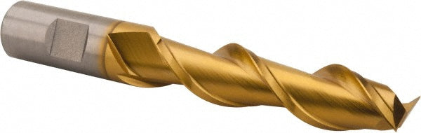Hertel GH071048 Square End Mill 3/4'' Dia, 3'' LOC, 3/4'' Shank Dia, 5-1/4'' OAL, 2 Flutes, High Speed Steel