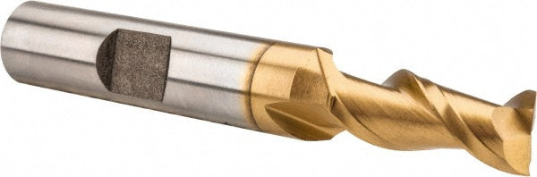 Hertel GH070020 Square End Mill 5/16'' Dia, 3/4'' LOC, 3/8'' Shank Dia, 2-1/2'' OAL, 2 Flutes, High Speed Steel