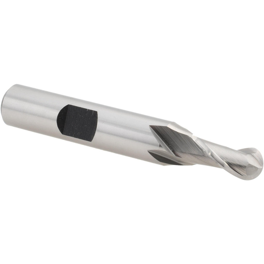 Hertel E299914102 Ball End Mill 9/32" Dia, 9/16" LOC, 2 Flute, High Speed Steel