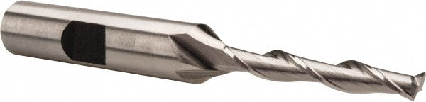Hertel E299914094 Square End Mill 3/16'' Dia, 1-1/4'' LOC, 3/8'' Shank Dia, 3-1/16'' OAL, 2 Flutes, Cobalt