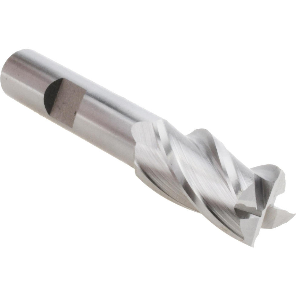 Hertel E2039913 Square End Mill 1/2'' Dia, 1'' LOC, 3/8'' Shank Dia, 2-11/16'' OAL, 4 Flutes, Cobalt