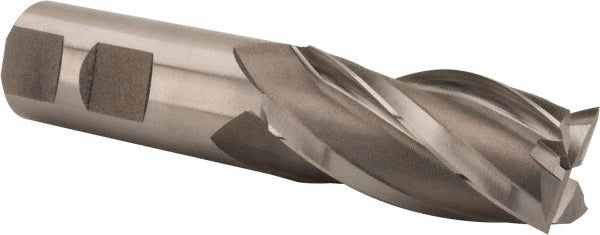 Hertel E299914048 Square End Mill 15/16'' Dia, 1-7/8'' LOC, 7/8'' Shank Dia, 4-1/8'' OAL, 4 Flutes, Cobalt