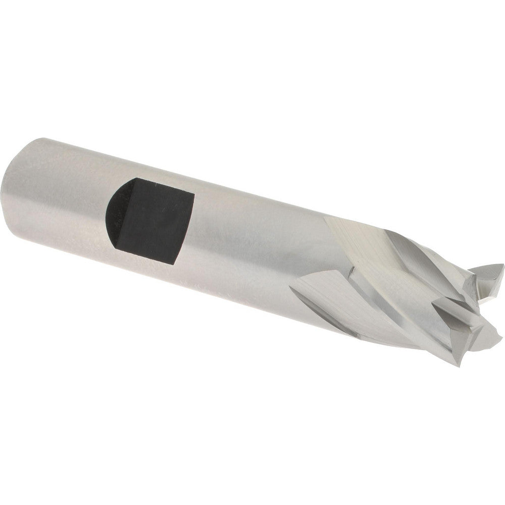 Hertel E299914110 Square End Mill 1/2'' Dia, 1/2'' LOC, 1/2'' Shank Dia, 2-1/2'' OAL, 4 Flutes, Cobalt