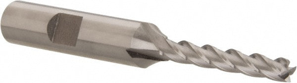 Hertel E2040012 Square End Mill 3/16'' Dia, 1-1/4'' LOC, 3/8'' Shank Dia, 3-1/16'' OAL, 4 Flutes, Cobalt
