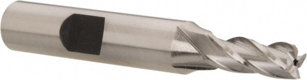 Hertel E2031016 Square End Mill 1/4'' Dia, 5/8'' LOC, 3/8'' Shank Dia, 2-7/16'' OAL, 4 Flutes, Cobalt