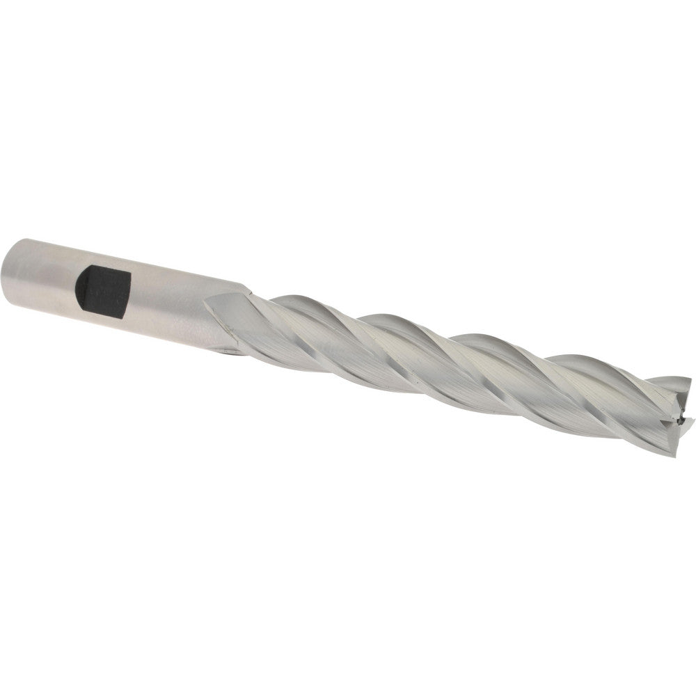 Hertel E2036032 Square End Mill 1/2'' Dia, 3'' LOC, 1/2'' Shank Dia, 5'' OAL, 4 Flutes, Cobalt