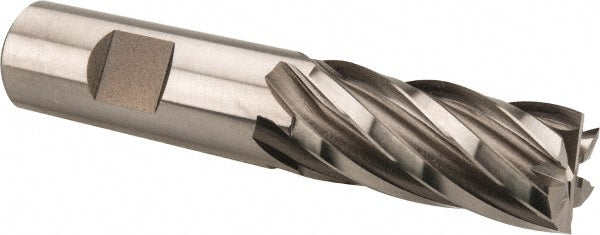 Hertel E2042048 Square End Mill 3/4'' Dia, 1-5/8'' LOC, 3/4'' Shank Dia, 3-7/8'' OAL, 6 Flutes, Cobalt