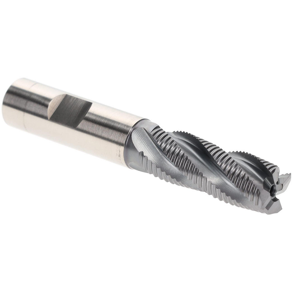 Hertel 84511849 Roughing End Mill 5/8" Dia, 4 Flute, Single End, Cobalt