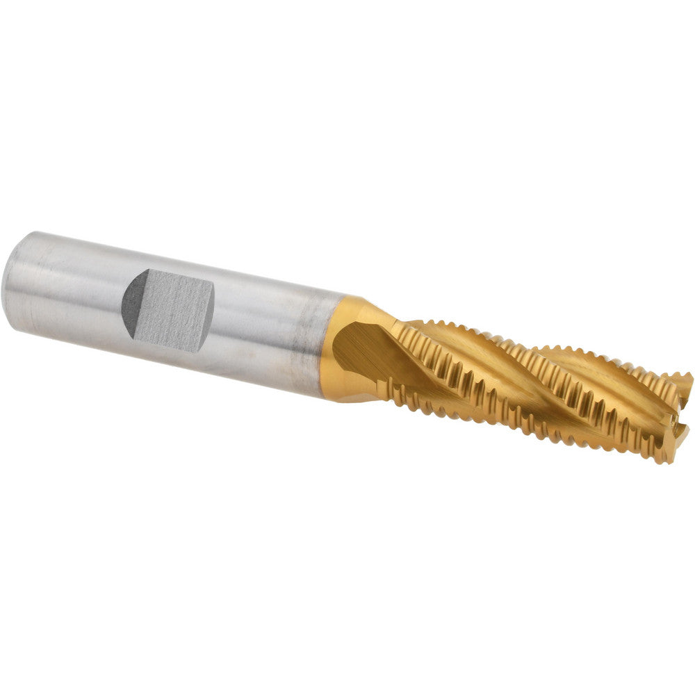 Hertel 84512102 Roughing End Mill 7/16" Dia, 4 Flute, Fine Pitch, Single End, Cobalt