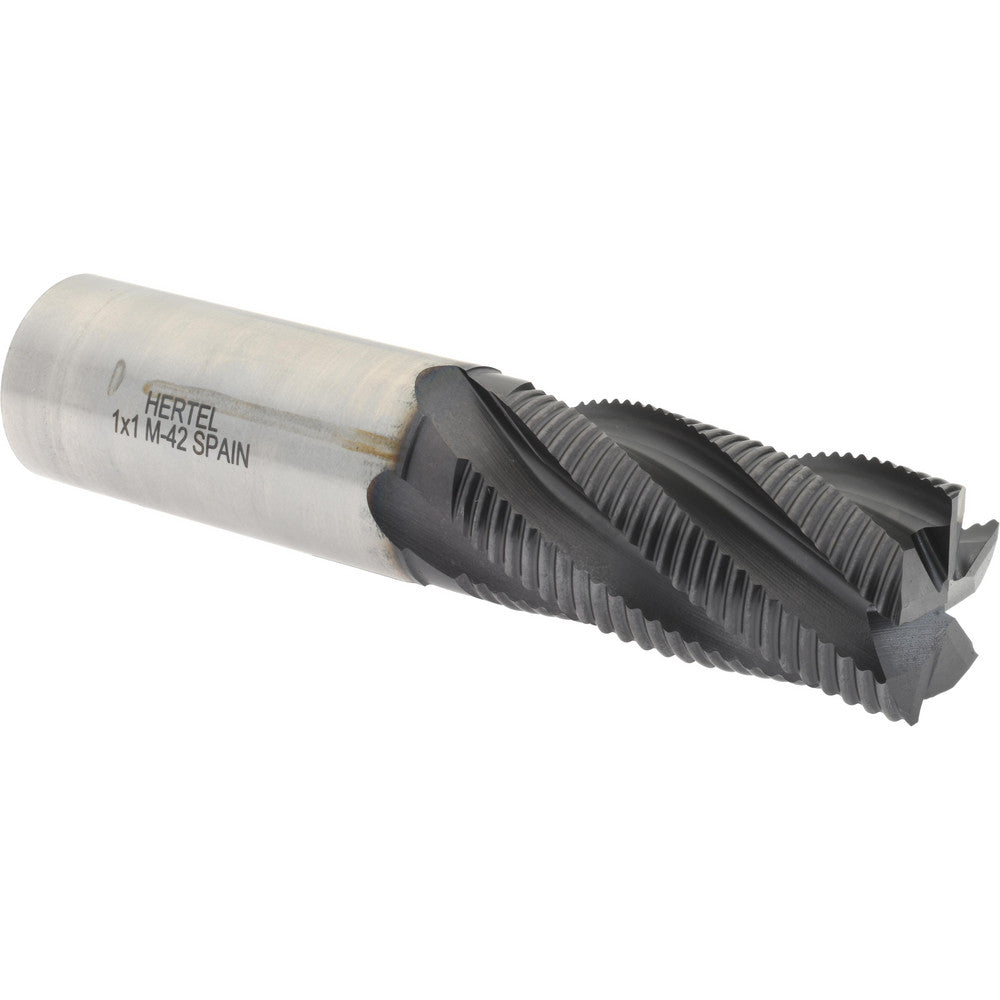 Hertel 84512763 Roughing End Mill 1" Dia, 5 Flute, Fine Pitch, Single End, Cobalt