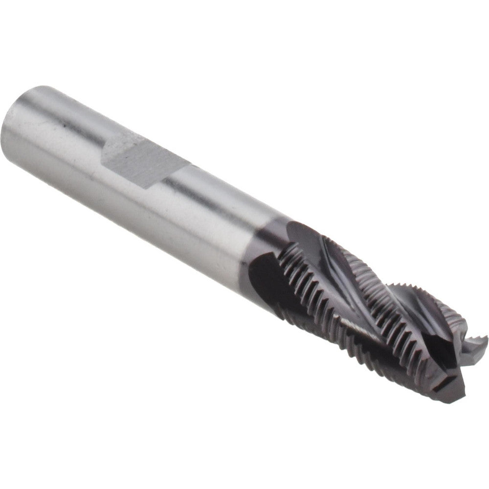 Hertel 84512847 Roughing End Mill 3/8" Dia, 4 Flute, Fine Pitch, Single End, Cobalt