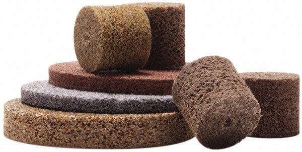Merit Abrasives 66254420265 Deburring Wheel 3" Dia, 1/2" Face Width, 1/4" Hole, Density 8, Aluminum Oxide