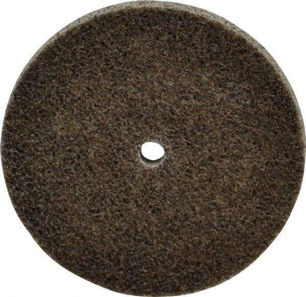 Merit Abrasives 66254420264 Deburring Wheel 3" Dia, 1/4" Face Width, 1/4" Hole, Density 8, Aluminum Oxide