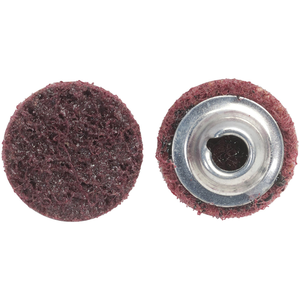 Merit Abrasives 66254449282 Quick-Change Disc Type S, 1" Dia, Aluminum Oxide, Non-Woven