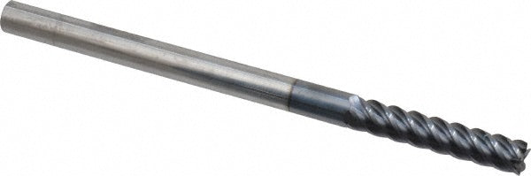 Kyocera SGS Precision Tools 32616 Corner Radius End Mill 1/4" Dia, 1-1/4" LOC, 0.015" Radius, 5 Flutes, Solid Carbide