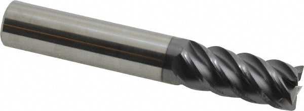 Kyocera SGS Precision Tools 32632 Corner Radius End Mill 7/16" Dia, 1" LOC, 0.015" Radius, 5 Flutes, Solid Carbide