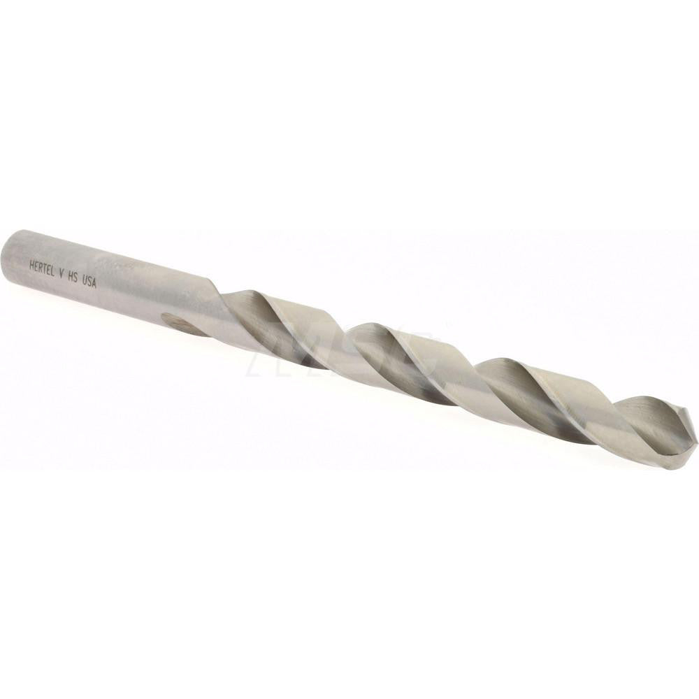 Hertel 84578061 Jobber Length Drill Bit Letter V, 118 °, High Speed Steel