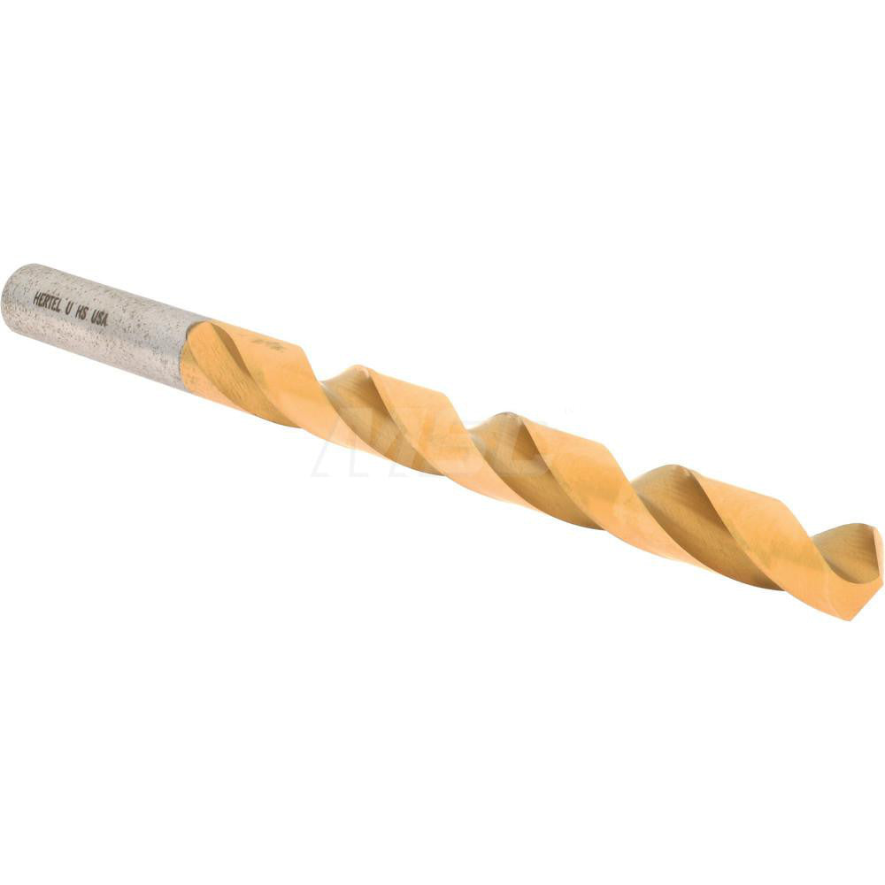 Hertel 84578723 Jobber Length Drill Bit Letter U, 118 °, High Speed Steel