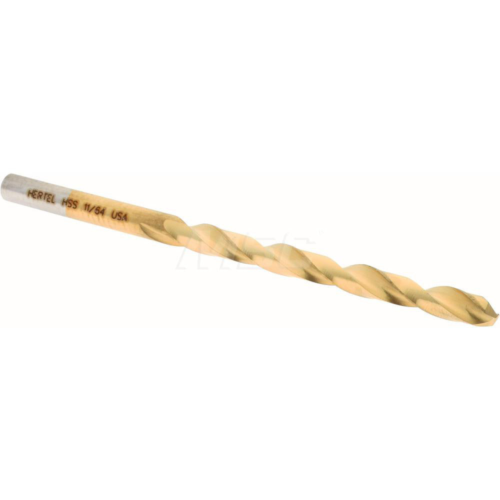 Hertel 300SBT 11/64 Jobber Length Drill Bit 11/64" (0.1719) Dia, 135 deg, HSS