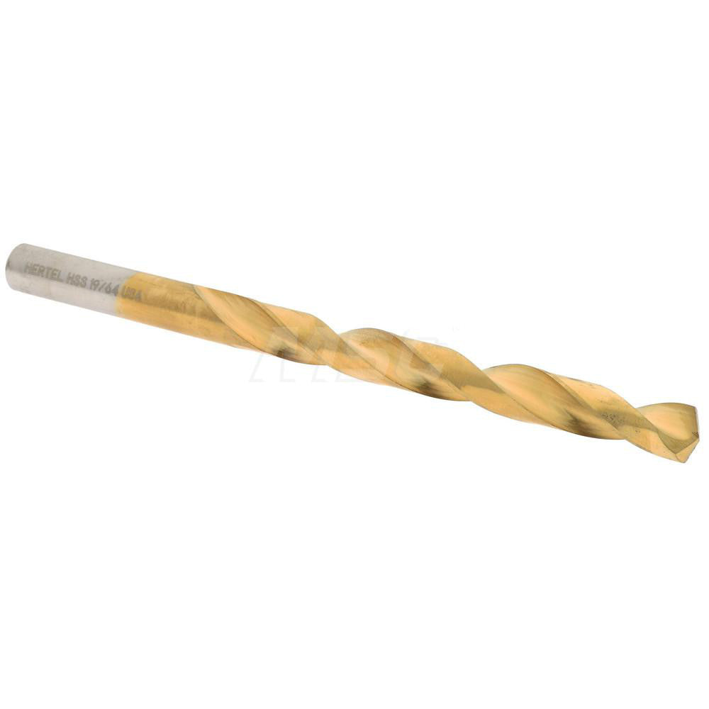 Hertel 300SBT 19/64 Jobber Length Drill Bit 19/64" (0.2969) Dia, 135 deg, HSS