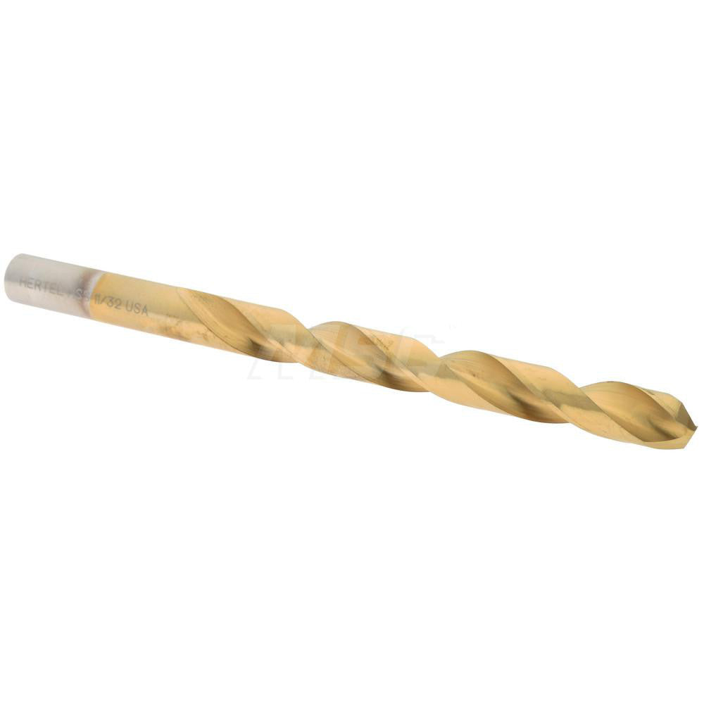 Hertel 300SBT 11/32 Jobber Length Drill Bit 11/32" (0.3438) Dia, 135 deg, HSS