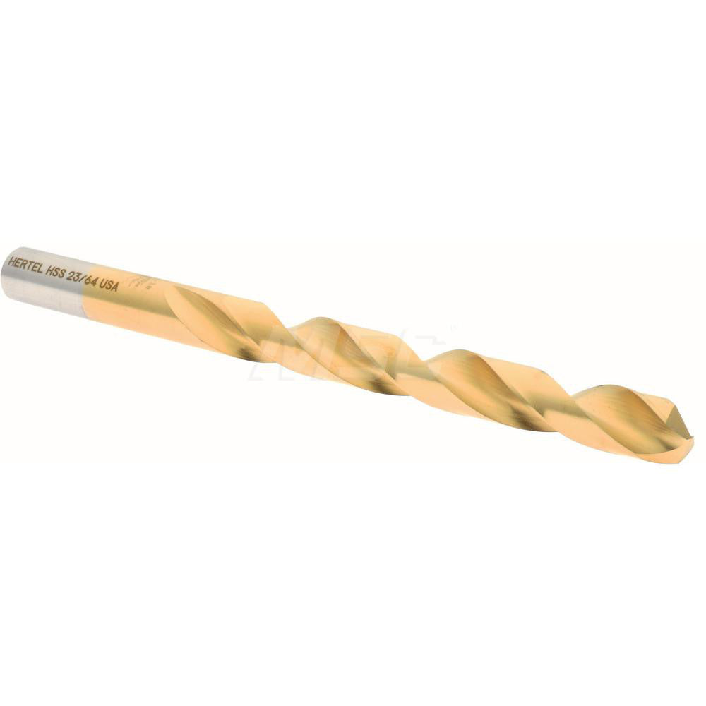 Hertel 300SBT 23/64 Jobber Length Drill Bit 23/64" (0.3594) Dia, 135 deg, HSS