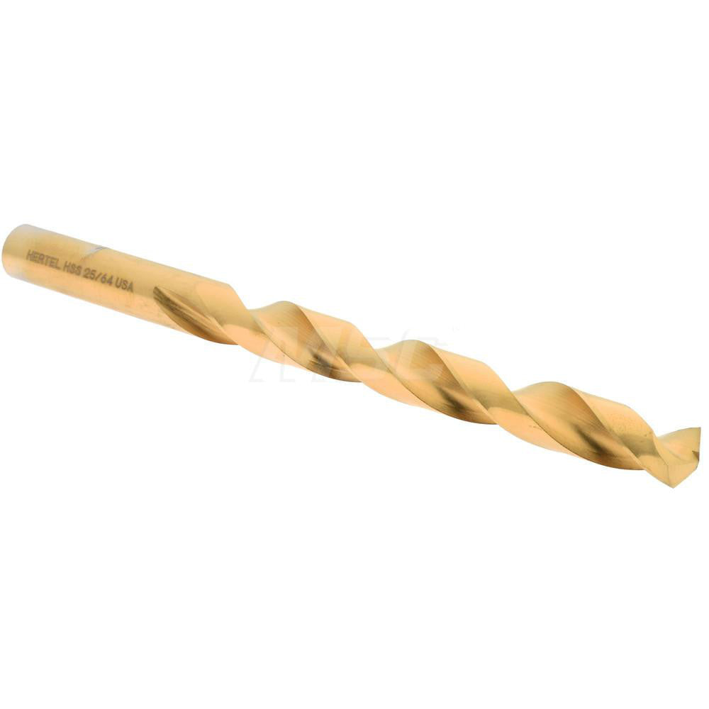 Hertel 300SBT 25/64 Jobber Length Drill Bit 25/64" (0.3906) Dia, 135 deg, HSS