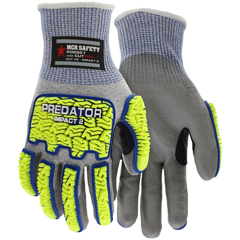 MCR Safety PD6951L Cut, Puncture & Abrasion-Resistant Gloves Predator® PD6951, Size Large, ANSI Cut A6, ANSI Puncture 4, Polyurethane, HPPE