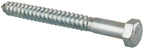 Value Collection HXLI206206000-025BX 5/8" Screw, 6" Length Under Head, Steel, Hex Head Lag Screw