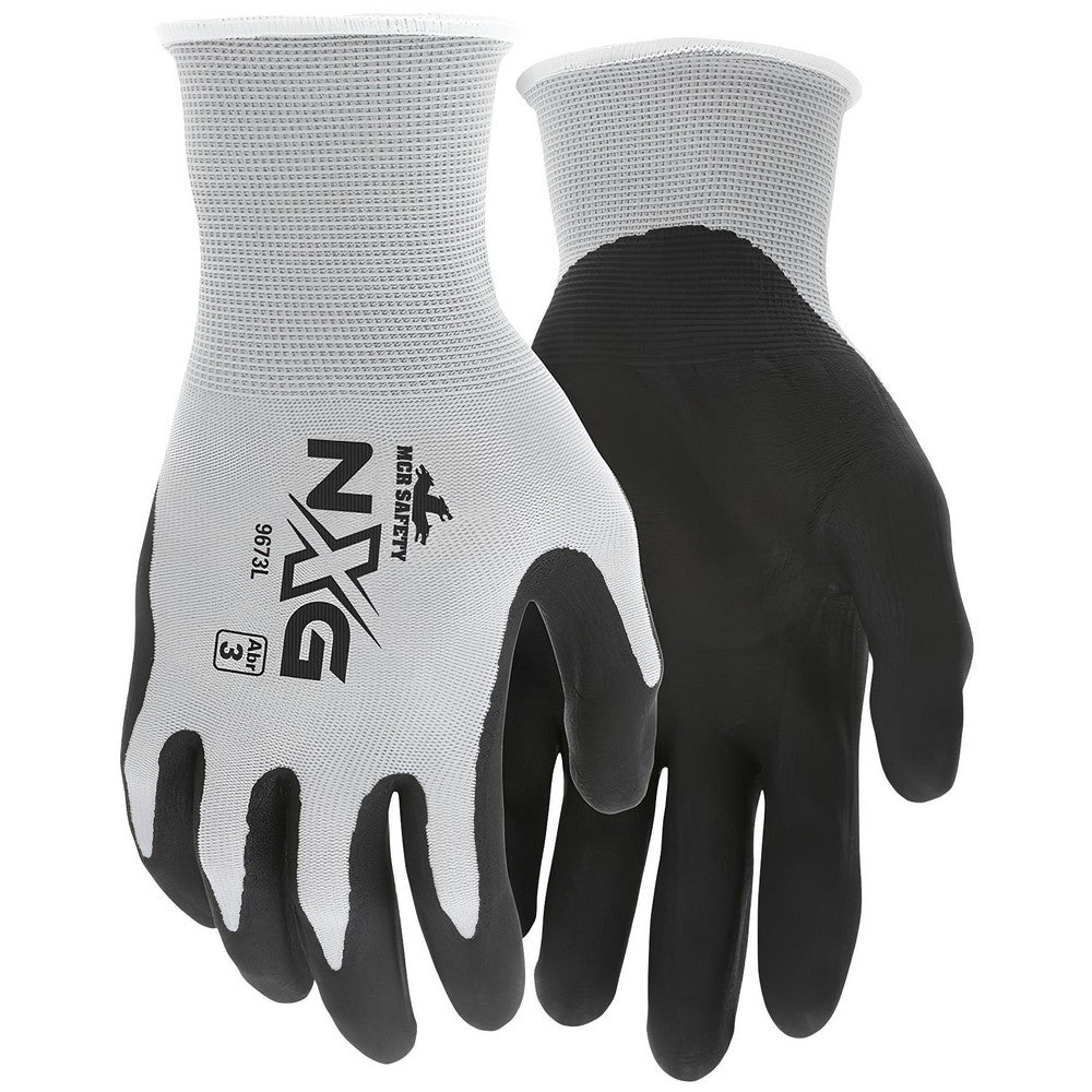 MCR Safety 9673L Work Gloves Memphis® NXG, Size Large, Nitrile-Coated
