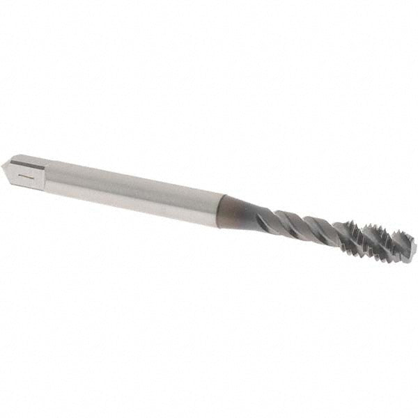 OSG 2913808 Spiral Flute Tap #10-32, UNF, 3 Flute, Modified Bottoming Chamfer, 2B Class of Fit, Vanadium High-Speed Steel, TiCN Finish