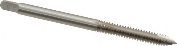 Kennametal 1541538 Spiral Point Tap #6-32 UNC, 2 Flutes, Plug Chamfer, 3B Class of Fit, HSS, Bright/Uncoated Coated