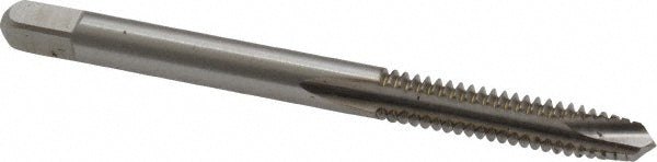 Kennametal 1541632 Spiral Point Tap #10-24 UNC, 2 Flutes, Plug Chamfer, 2B/3B Class of Fit, HSS, Bright/Uncoated Coated