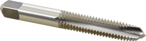 Kennametal 1542598 Spiral Point Tap 3/8-16 UNC, 3 Flutes, Plug Chamfer, 3B Class of Fit, HSS, Bright/Uncoated Coated