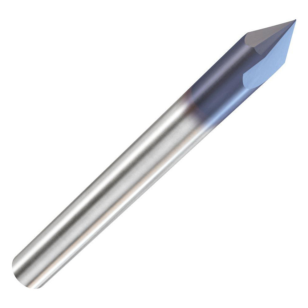 Accupro EM99943844 Chamfer Mill 3/8" Dia, 2 Flutes, Solid Carbide