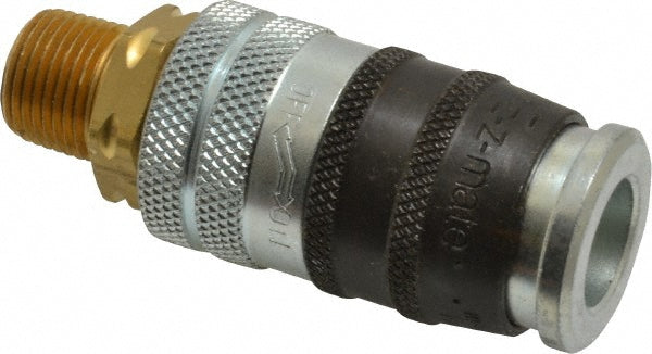 Parker EZ-371-6MP Pneumatic Hose Coupling 3/8-18, 3/8" Body Dia, Industrial Interchange