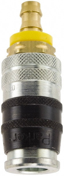 Parker EZ-371-6PL Pneumatic Hose Coupling 3/8" Body Dia, Industrial Interchange