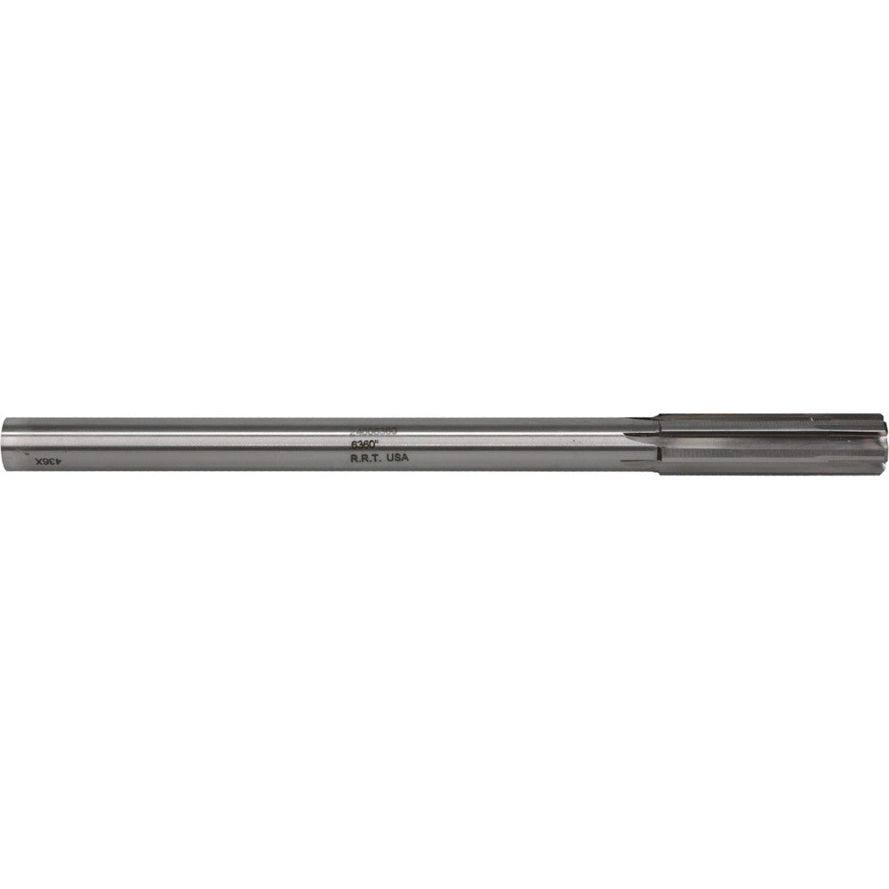Rock River Tool Inc. 24006360 Chucking Reamer 0.6360" Dia, Straight-Cylindrical Shank, Carbide-Tipped