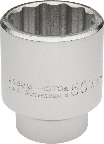 Proto J5550M Hand Socket 50 mm Socket, 12-Point