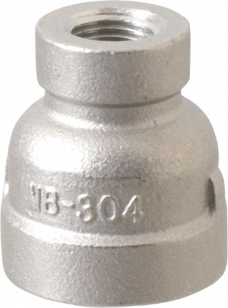 Merit Brass K412-0602 Pipe Reducer 3/8 x 1/8", 304 Stainless Steel